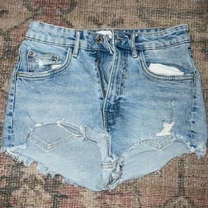 Zara destroyed shorts